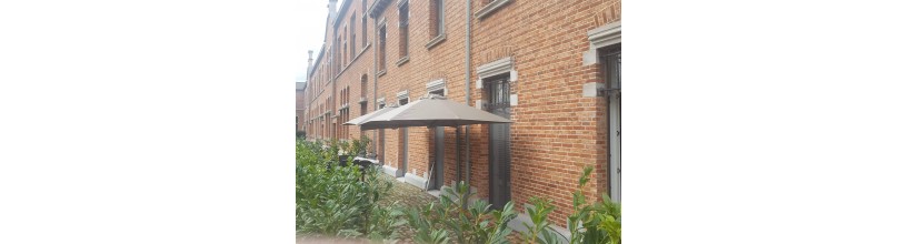 Prostor Duo muurparasol - Compleet met muurbeugels | Gipro Parasols