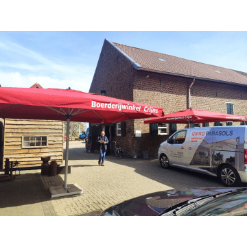 Solero Maestro Prestige Pro Horecaparasol – 300×400 & 400×400 cm | Gipro Parasols