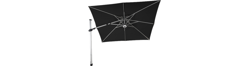 Solero Fratello Pro vrijhangende of zweefparasol - draaibaar & dubbel kantelbaar | Gipro Parasols